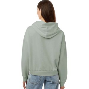 เสื้อสเวตเชิ้ตมีฮู้ดสีเขียวเซจสำหรับผู้หญิง ผ้าฝ้ายผสม แขนยาว ทรงหลวม น้ำหนักเบา แฟชั่นลำลอง เสื้อผ้าสำหรับทุกวัน - Product Image 2
