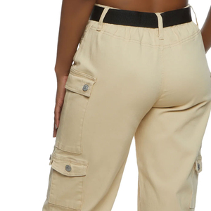 Pantalones Cargo Personalizados para Mujer, Marca de Moda Urbana, Pantalones Cargo Transpirables de Algodón Grueso, Logotipo Personalizado, Impresión DTF, OEM, ODM - Product Image 5