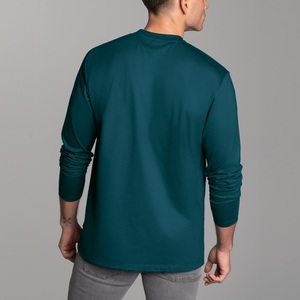 Camiseta Personalizada para Hombre, 100% Algodón, Manga Larga, Ecológica, de Secado Rápido, Estilo Urbano, Lisa, Casual, al por Mayor, Ropa de Moda - Product Image 4
