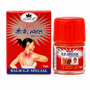 Bálsamo para el Dolor Guayur G.P. Ungüento Especial de 12 g para Masajes, Bálsamo para Dolor de Cabeza, Resfriado y Dolor Muscular - Product Image 1