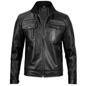 Veste en cuir imperméable de style streetwear pour homme, mode unique avec tissu original, qualité supérieure, service OEM - Product Image 1