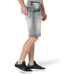 <b>Mens</b> Loose Fit <b>Jeans</b> Shorts Casual Denim Shorts Summer Streetwear - Product Image 3