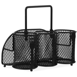 Porte-couverts élégant en acier inoxydable, conçu pour organiser les couteaux, les fourchettes, les cuillères et autres ustensiles de cuisine - Product Image 3