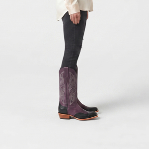 Fashion Embroidered Mid-Calf Summer Leather Cowgirl <b>Boots</b> OEM Women Genuine Leather Custom Design Breathable - Product Image 5