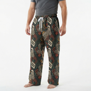 Pantalon de survêtement en molleton pour homme, coupe droite, coupe-vent, respirant, avec cordon de serrage à la taille, style sportif, haute qualité - Product Image 6