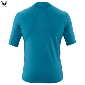 Camisetas de compresión MMA de manga corta, cómodas, súper elásticas, con protección solar, logotipo personalizado, ropa deportiva para adultos, Rash Guard - Product Image 3