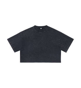 Camiseta Corta de Moda para Mujer, Prenda de Algodón, Producción al por Mayor, Fábrica - Product Image 3