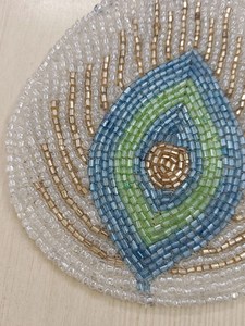 Custom Logo <b>Large</b> Coasters Classic Style Beaded Hick Heat Resistant Beaded Coaster Buy Direct From Supplier Decorative Table - Product Image 6