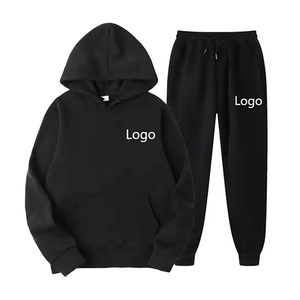 Survêtement homme, sweats à capuche tendance, 100% coton molletonné, respirant, pour jogging et entraînement, logo personnalisé OEM avec impression numérique. - Product Image 2