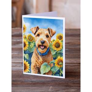 Lakeland Terrier ในดอกทานตะวันการ์ดอวยพร A7แพ็คการ์ดเปล่า8ใบพร้อมซองจดหมายขนาด5x7 - Product Image 2