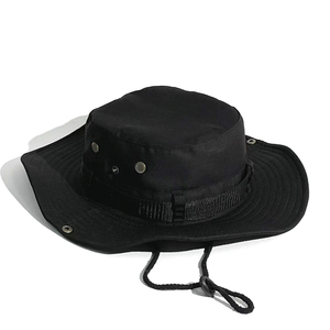 Unisex Waterproof Bucket <b>Hat</b> Solid Color Cotton Canvas Washed Hand Embroidery Adjustable Outdoor Casual Style Adult Spring - Product Image 2
