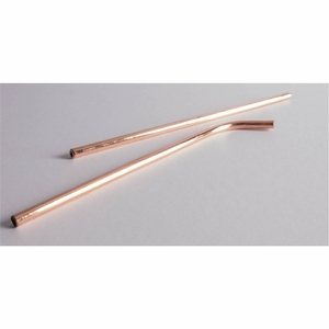 Eco-Friendly <b>Reusable</b> Pure Copper <b>Straw</b> Set Wholesale Food Grade Metal Drinking <b>Straws</b> for Cocktails & Tumblers Custom Logo - Product Image 1