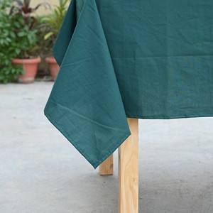 Solid Color Cotton <b>Tablecloth</b> <b>Rectangle</b> Minimalist Outdoor Washable Woven Dining Table Cover Green - Product Image 4