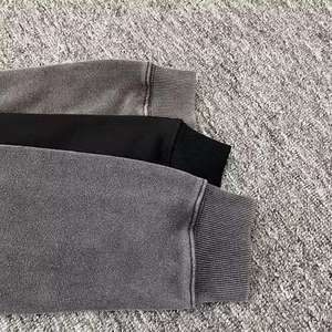 Sweat-shirt personnalisé de haute qualité 2025 en coton épais 100 %, design léger et optimal, sweats à capuche pour hommes effet délavé - Product Image 5