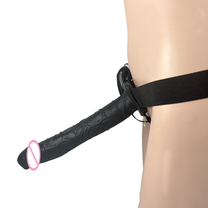 11 inch <b>Vibrating</b> Hollow strap-ons Wearable dildo Sex extended wear toy Penis sex toy For Men For Women - Product Image 3