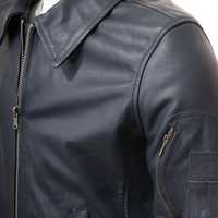 Jaket Kulit Pria Desain Terbaru 100% Kulit Premium Berkualitas Tinggi Model Regular Fit Jaket Kulit Pria.