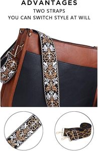 Women Handle Shoulder <b>Handbag</b> <b>Medium</b> Synthetic Leather for Daily Shopping - Product Image 3
