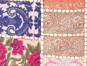 Handmade Bohemian Patchwork Embroidered Cushion Cover Square Home Decor Pillow Case Multicolor Floral Design - Product Image 3