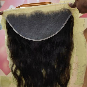 100% vierge Remy cheveux bruts humains non transformés cuticule alignée indien pour fermeture frontale en dentelle avec fermetures en dentelle et faisceaux - Product Image 2