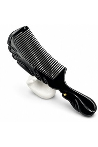 Peigne en corne de buffle naturelle, peigne pour cheveux fait à la main pour hommes et femmes - Product Image 3