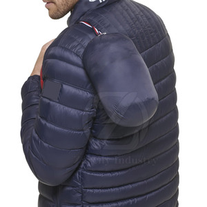 Factory <b>Winter</b> New Arrival <b>Long</b> Sleeve Eco-Friendly Breathable Men's Puffer <b>Jacket</b> with Front Customized Logo Printed - Product Image 6