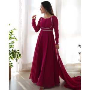 ชุด anarkali XS ขนาดพิเศษพร้อมที่กักและ dupatta สำหรับงานปาร์ตี้ - Product Image 6