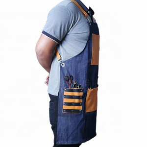 Salon Essential Durable Barber <b>Aprons</b> Lightweight Fabric Comfortable Wear Professional Use Barber <b>Aprons</b> - Product Image 3