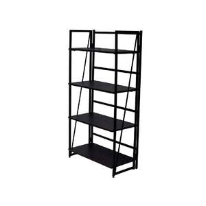 Estantería Plegable Vintage de 4 Niveles, Librería de Madera Industrial para Oficina en Casa, Organizador de Libros - Product Image 4