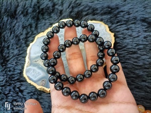 Natural Black Obsidian <b>Bracelet</b> Crystal 8mm Beaded <b>Bracelet</b> <b>Healing</b> Gemstone Jewelry Protection Reiki Chakra Gift - Product Image 1