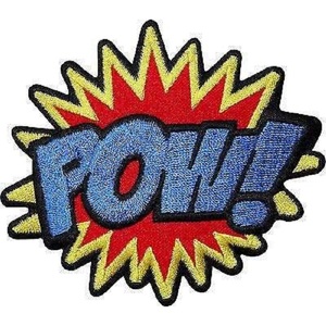 Alfombra Premium de Diseño Artístico con Motivos de Cómics POW, Hecha a Mano, Colorida, con Tipografía Pop Art, para la Habitación de los Niños, Sala de Estar o Dormitorio - Product Image 1
