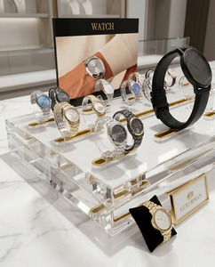 Exhibidor y Soporte para Relojes de Acrílico Transparente, Diseño Elegante y Moderno de Lujo, Lavable - Product Image 3