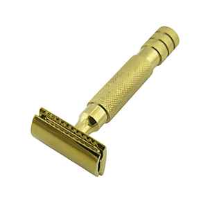 Maquinilla de Afeitar de Seguridad de Acero Inoxidable Reutilizable de Alta Calidad con Cuchilla Única, Ideal para Salones y Profesionales, Uso Doméstico, con Logotipo - Product Image 1