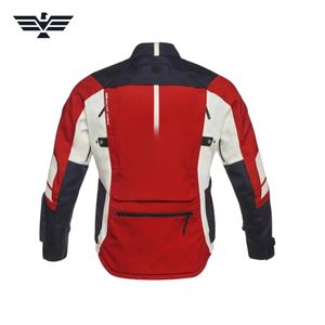 Blouson de moto unisexe imperméable à blocs de couleur, manches longues, polyester 140g, toutes saisons, personnalisable, vêtements de course OEM - Product Image 2