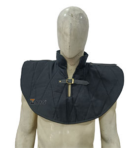 Protège-cou rembourré médiéval fait main en coton pour armure en mailles, costume d'histoire, reconstitution historique - Fournisseur - Product Image 2