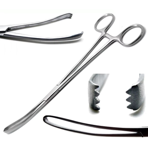 Pinzas Tenaculum Schroeder Rectas, Pinzas Tenaculum Pozzi de 25 cm (10 Pulgadas), Pinzas Ginecológicas Barrett, 1 Pieza, Instrumento Médico - Product Image 5