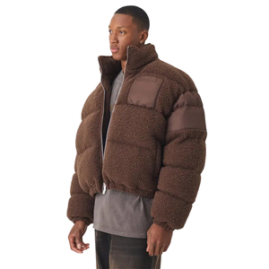 เสื้อแจ็คเก็ตขนเฟอร์เชอร์ปาแบบพัฟเฟอร์ แฟชั่นสตรีทแวร์ เสื้อโค้ทกันหนาวบุใยสำหรับผู้ชาย เสื้อผ้าลำลองแบบสั่งทำได้จากซัพพลายเออร์ - Product Image 2