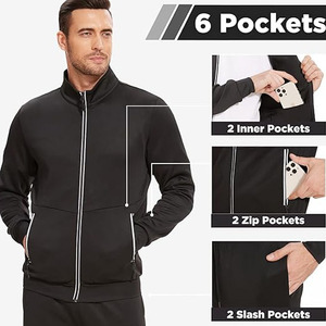 Ensemble de survêtement à capuche pour homme avec logo OEM, design personnalisé, deux pièces, vêtements de sport pour la salle de sport, l'entraînement, le jogging et la remise en forme - Product Image 4