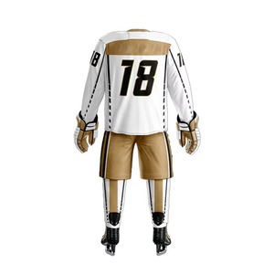 ผู้ผลิตชุดฮอกกี้น้ำแข็งขนาดใหญ่พิเศษจากปากีสถาน เสื้อผ้ากีฬาสำหรับผู้ใหญ่ โพลีเอสเตอร์ 100% ระบายอากาศได้ดี แห้งเร็ว ปรับแต่งได้สำหรับทีม - Product Image 6