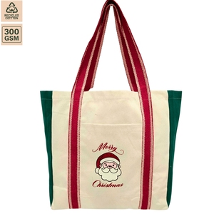 กระเป๋าผ้าแคนวาสฝ้าย 310 GSM สำหรับใส่ของขวัญ ขนาด 40x40x15 ซม. รับทำโลโก้ตามสั่ง ขายส่ง OEM แบรนด์ส่วนตัว สั่งซื้อจำนวนมาก รุ่น SNCH161 - Product Image 2