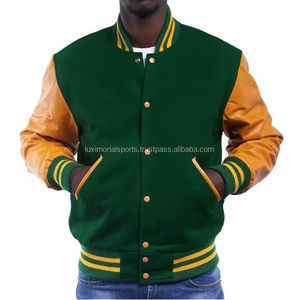 Custom Vintage Distress Bomber Varsity Jacket Chenille apliques bordado parche béisbol Letterman chaqueta - Product Image 4