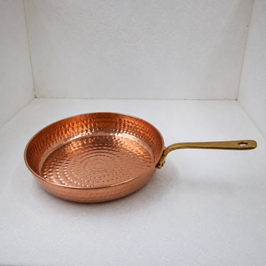 100% Pure Copper Hammered Frying <b>Pan</b>, Handmade Copper Skillet, Premium Chef Cooking <b>Pan</b>, Kitchen Cookware OEM ODM Wholesale - Product Image 2