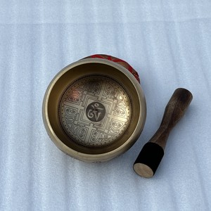 Evana High Quality <b>Tibetan</b> Brass <b>Singing</b> <b>Bowl</b> with Mallet and Cushion for Meditation and Therapy Home Decoration Sound <b>Bowl</b> - Product Image 3