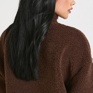 Sweat-shirt à col montant pour femme en polaire épaisse, chaud et confortable pour l'hiver, vente en gros 2026 - Product Image 5