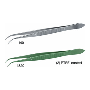 Pinces Bochem courbées à pointe acérée avec goupille de guidage en acier inoxydable pour travaux de laboratoire de précision - Product Image 2