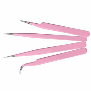 Meilleures pinces à cils à 90 degrés pour une préhension parfaite des poils, fabriquées en acier inoxydable de haute qualité pour les professionnels de l'industrie de la beauté - Product Image 3