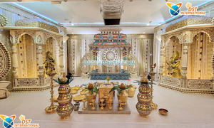 Decoración de Bodas Malasia, Decoración de Escenario Vinayaka, Decoración de Bodas Gujarati, Decoración de Recepción, Decoración de Escenario de Compromiso Hindú, Diseño de Nueva York - Product Image 6