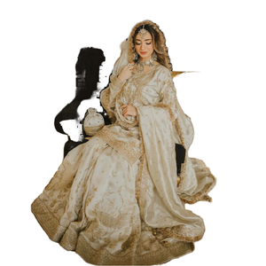 Ensemble haut, bas et dupatta pour femmes, vêtements de soirée de créateur - Product Image 1