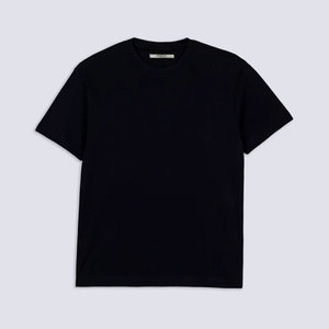 Camiseta Informal de Color Sólido Directo de Fábrica, 160 g/m², Ligera, de Verano, de Alta Calidad, de Algodón Orgánico, Lisa, para Hombre - Product Image 2
