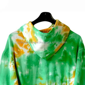เสื้อฮู้ดครอปยูนิเซ็กซ์ลายมัดย้อม ทรงปกติ ผ้าถัก สวมใส่สบายๆ สำหรับฤดูใบไม้ร่วง สไตล์โอเวอร์ไซส์ - Product Image 4