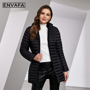 Chaqueta Corta Acolchada Reversible Impermeable para Mujer, Chaqueta de Invierno Cálida con Capucha, Cortavientos, Moderna y a la Moda - Product Image 4